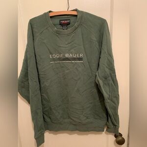 Vintage Eddie Bauer Sport Green 90/10 Cotton Men's Crewneck Sweater SZ M